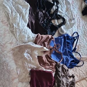 Assorted Lace and Satin Lingerie Set